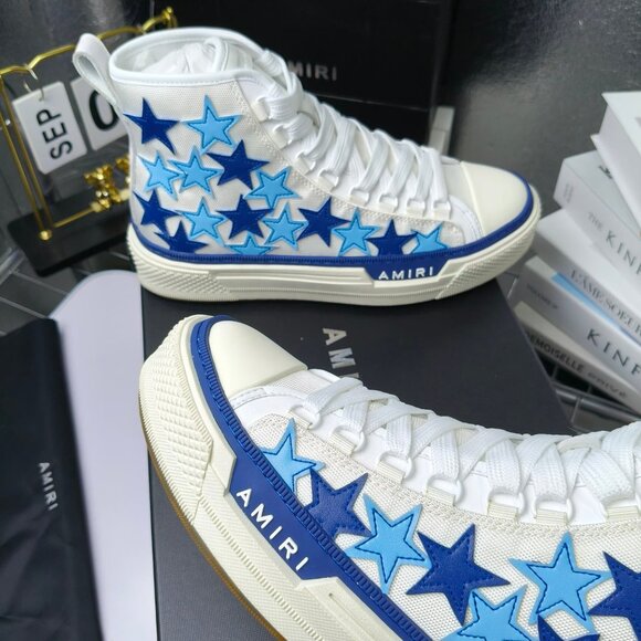 AMIRI High-top blue star canvas shoes - Picture 3 of 5